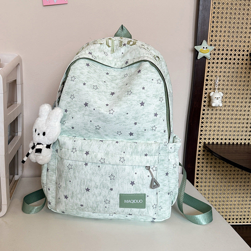 Star-Embellished Casual Backpack Kalsten