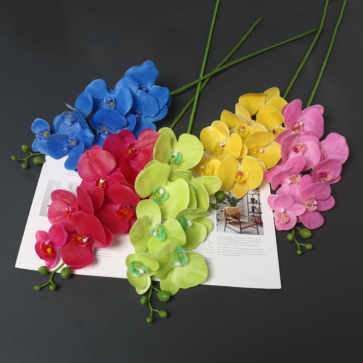 Realistic Faux Orchid Bouquet