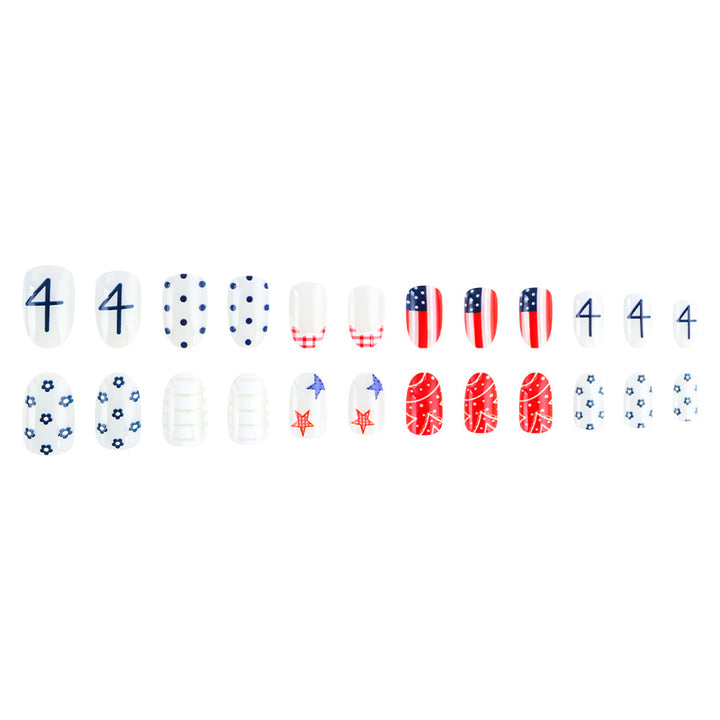 Patriotic Nail Art Design Kalsten