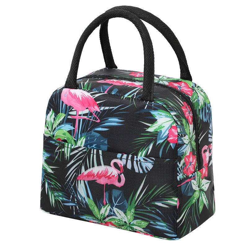 Insulated Flamingo-Themed Lunch Bag