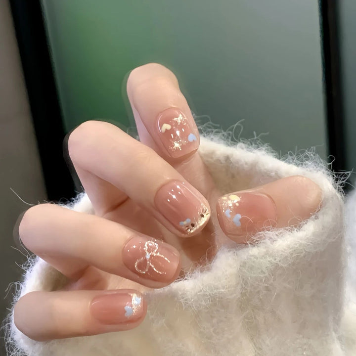 Artificial Nails In Elegant Glitter Finish Kalsten