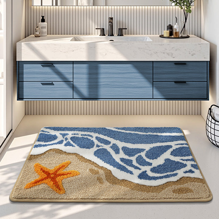 Turtle-Themed Plush Bath Mat Kalsten