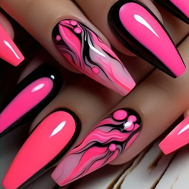 Artistic Stiletto Nail Art