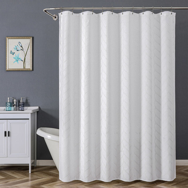 Textured Embossed Shower Curtain Kalsten