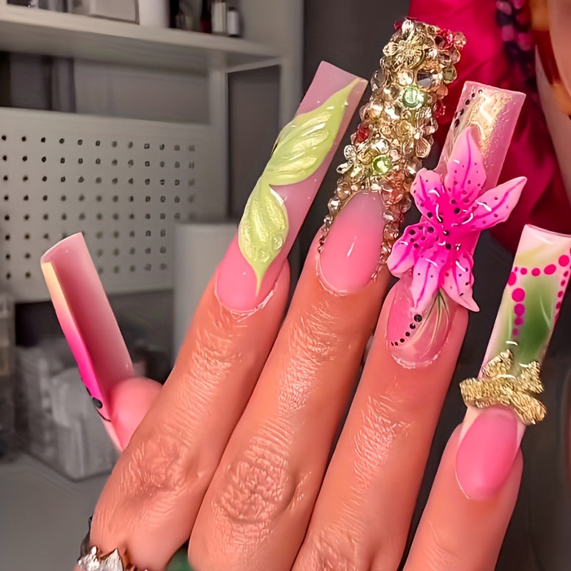 Luxury Embellished Press-On Nail Set Kalsten