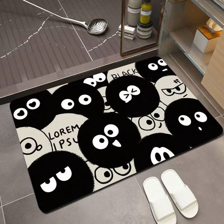 Playful Bear-Themed Bathroom Mat Kalsten