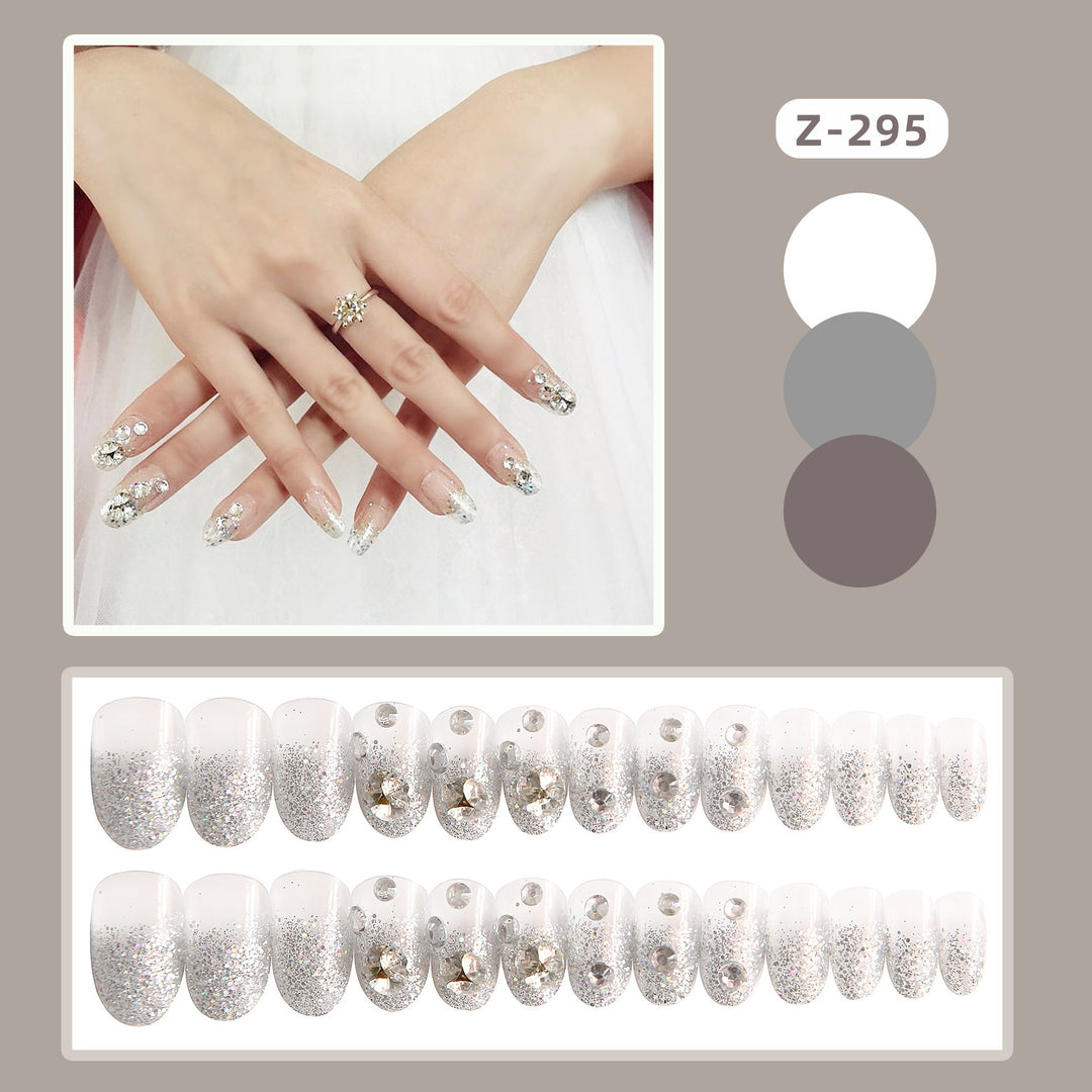Glittering Artisanal Press-On Nail Set Kalsten