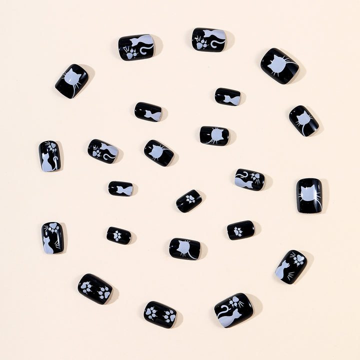 Cat-Themed Artistic Nail Art Extensions Kalsten