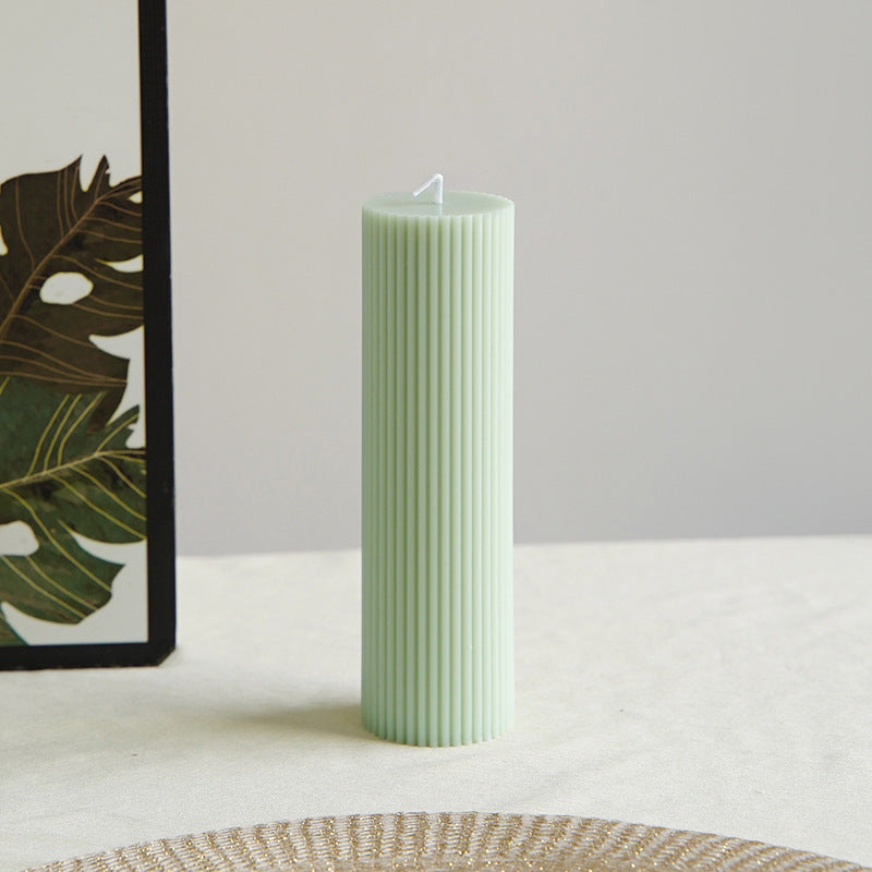 Minimalist Glossy Ceramic Pedestal Candle and Dessert Stand