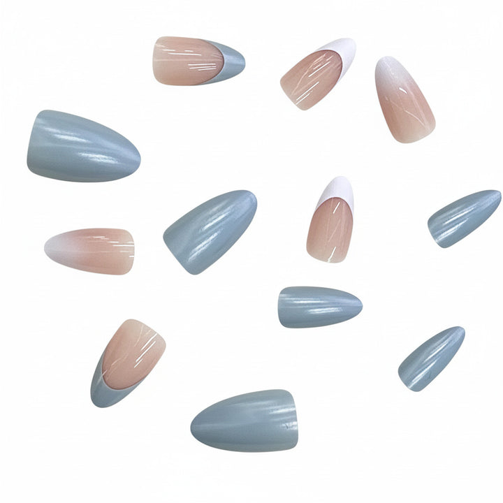 Elegant Ombre Almond-Shaped Press-On Nails Kalsten