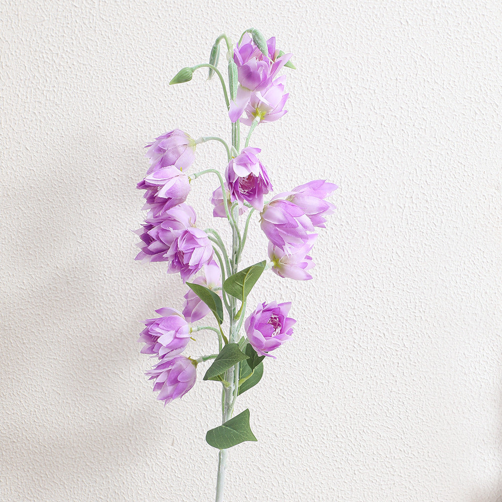 Artificial orchid bouquet with intricate flowers