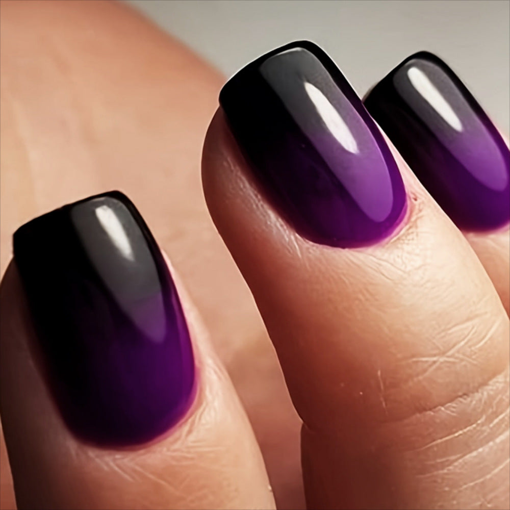 Luxurious Glossy Nail Extensions