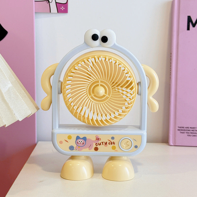 Ladies portable mini fan with friendly character design Kalsten