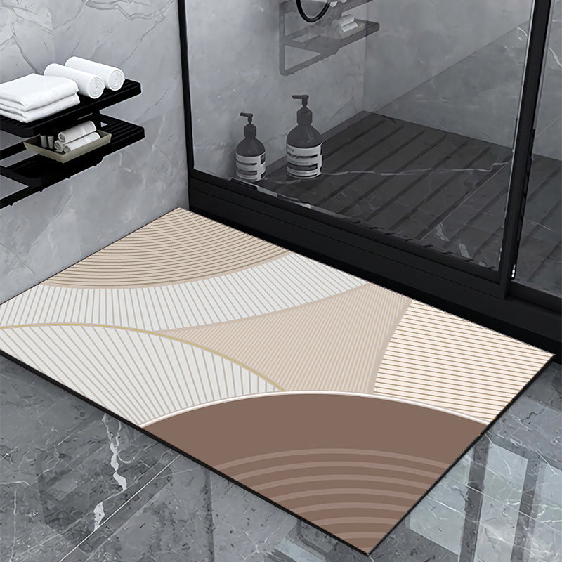 Geometric Pattern Bathroom Mat Kalsten