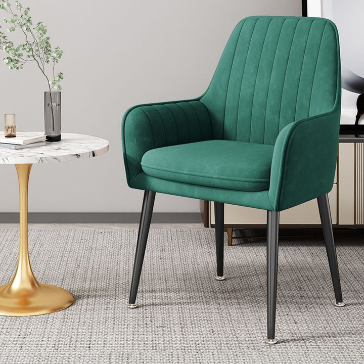 Modern Accent Chair with Gold Legs Kalsten