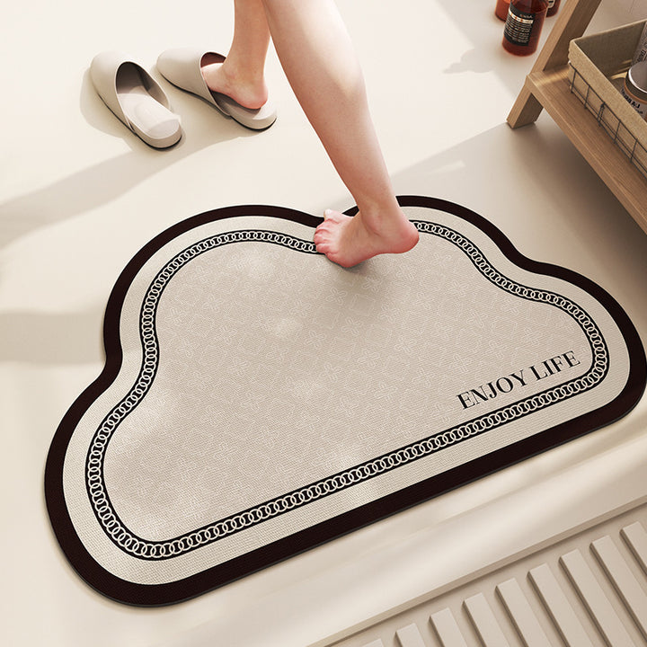 Cloud-Shaped Bathroom Mat