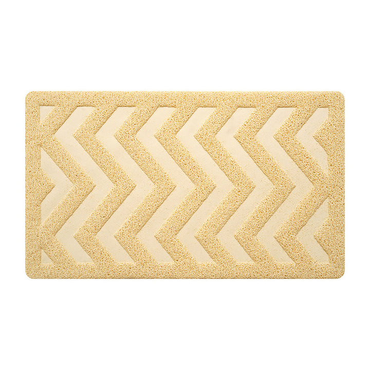 Chevron Pattern Bathroom Mat Kalsten