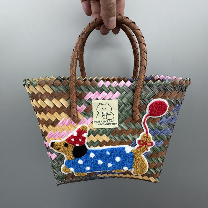Playful and Handmade Basket Bag Kalsten