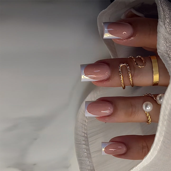 Elegant Stiletto Press-On Nail Art with Rhinestone Accents Kalsten