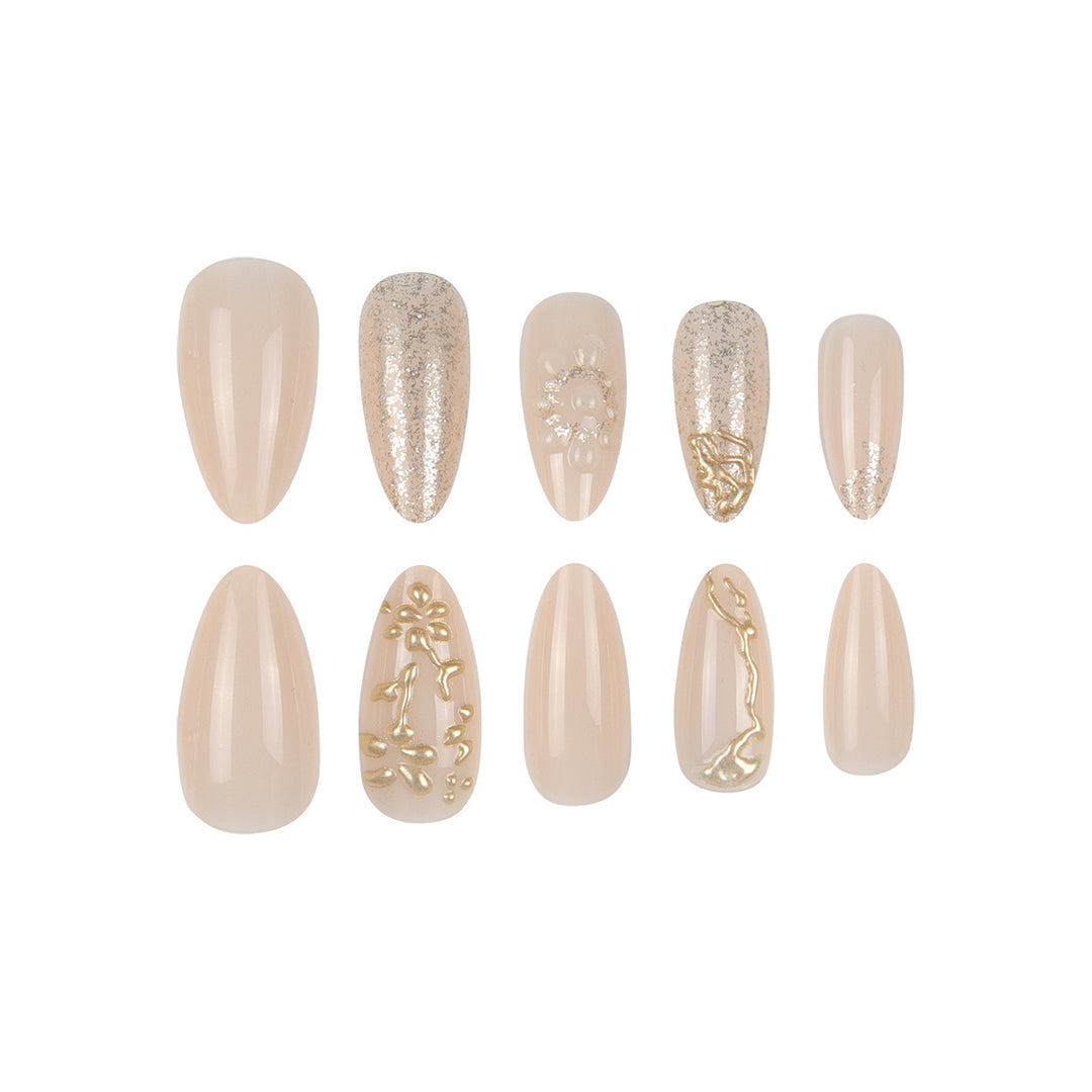 Decorative Press-On Nail Set Kalsten