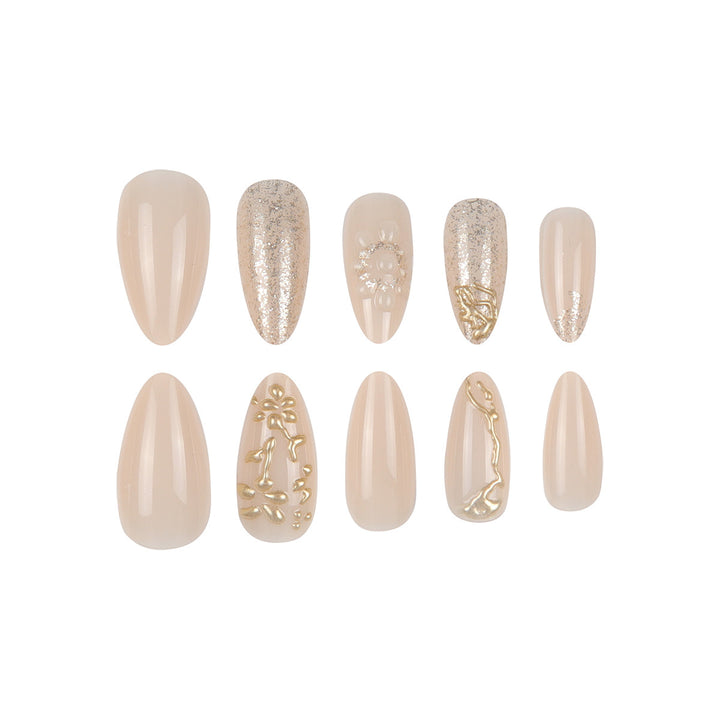 Decorative Press-On Nail Set Kalsten