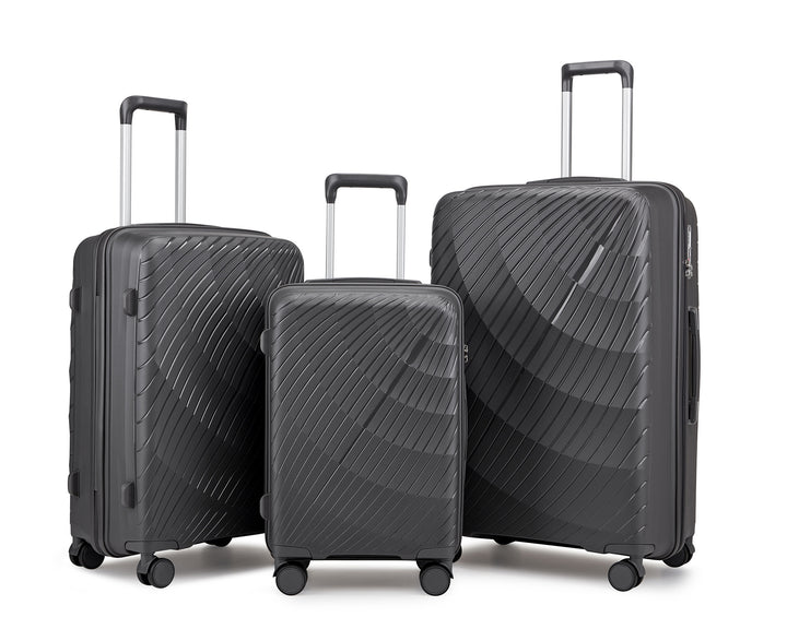 Unisex Premium Textured Hard Shell Luggage Set Kalsten
