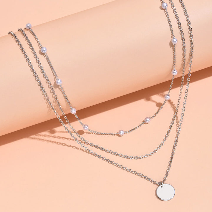 Layered Beaded Chain Necklace Kalsten