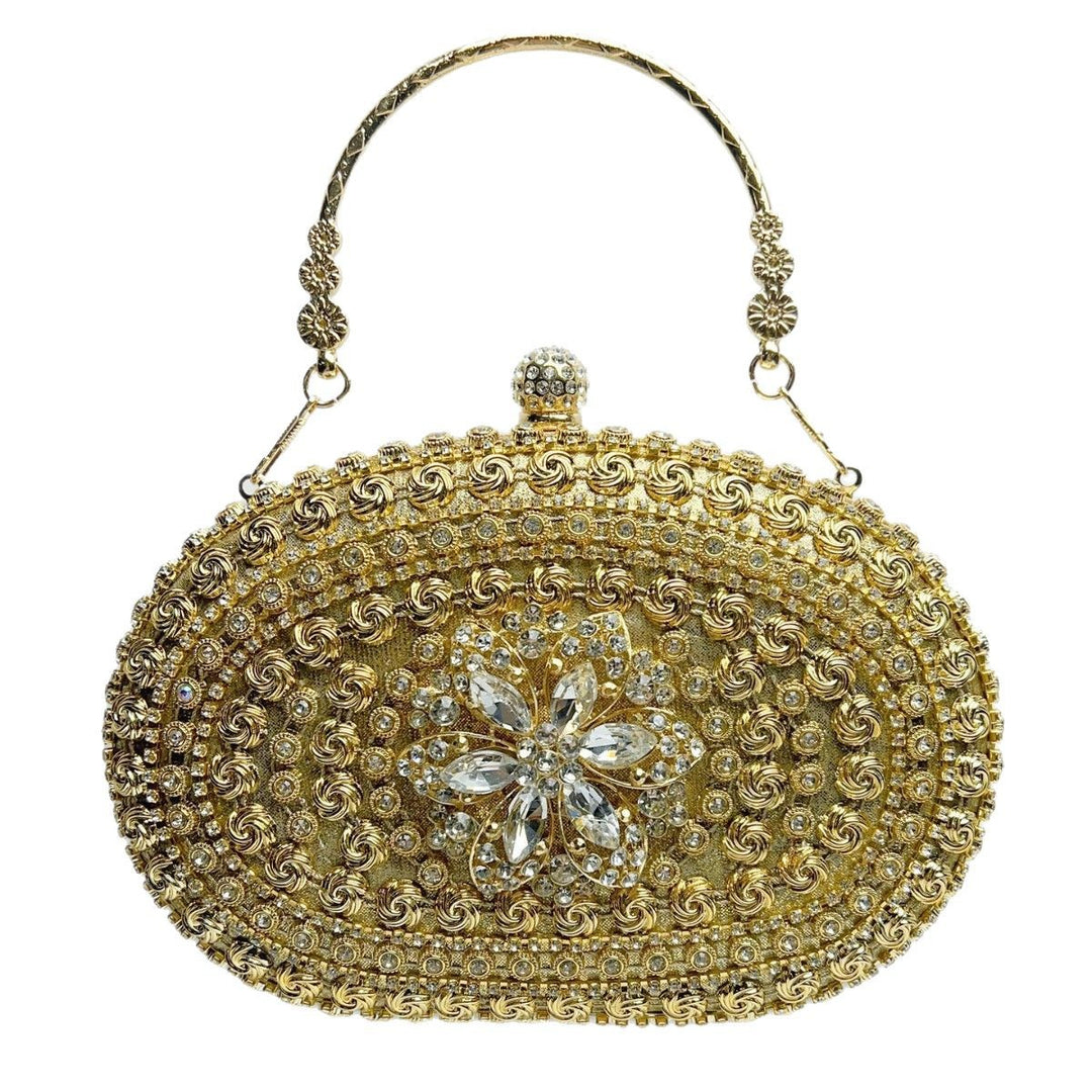 Ornate Floral Evening Handbag