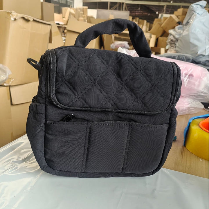Quilted Multi-Pocket Handbag Kalsten