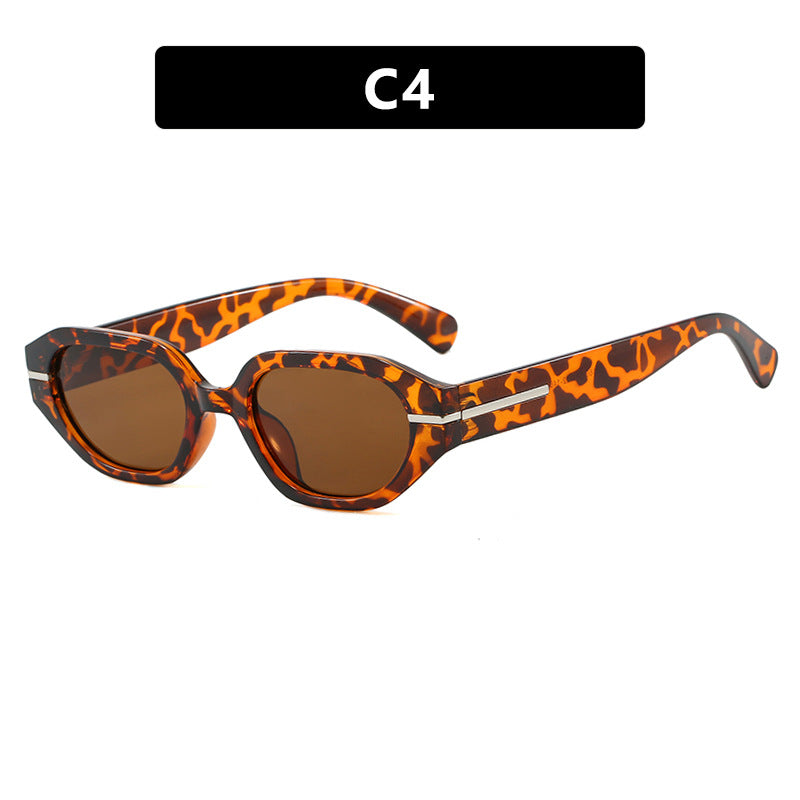Women's stylish geometric sunglasses with mirrored lenses and unique frame Kalsten