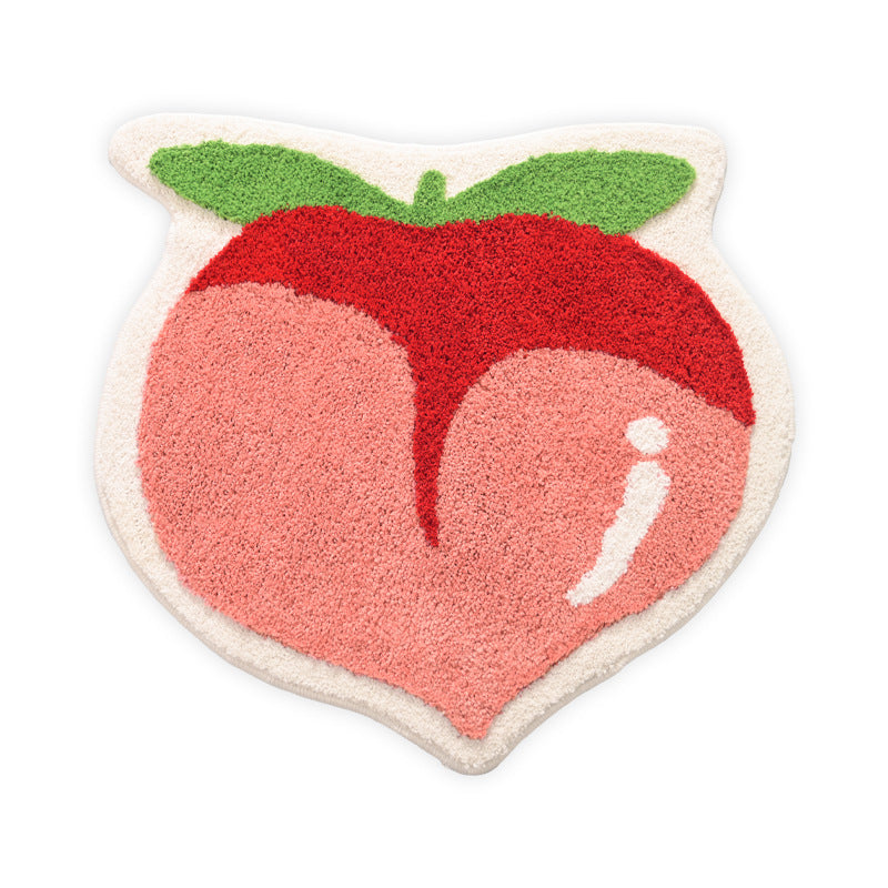 Decorative Peach-Shaped Bath Mat Kalsten
