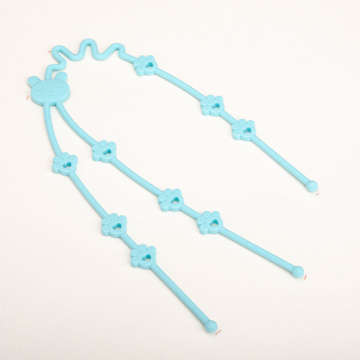 Decorative Flexible Floral Bear Motif Plastic Headband