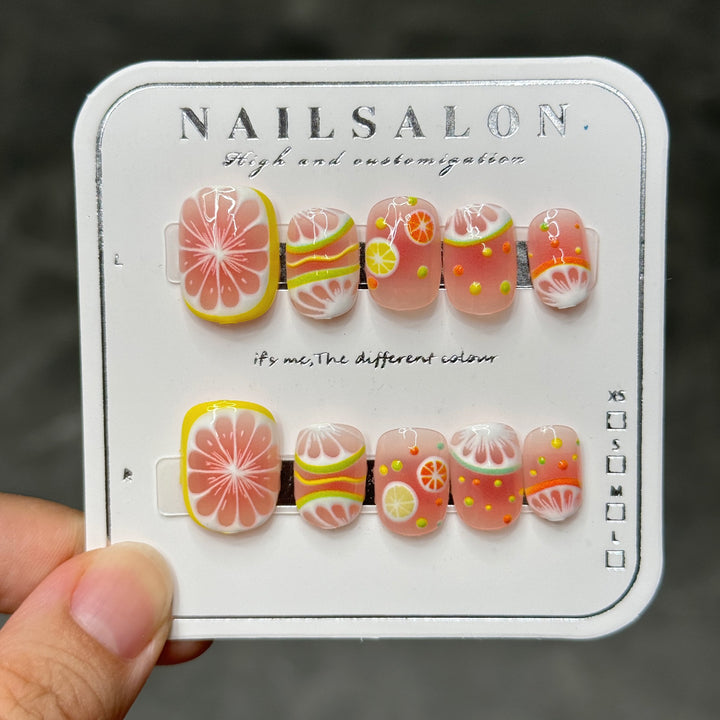 Decorative Press-On Nail Design Set Kalsten