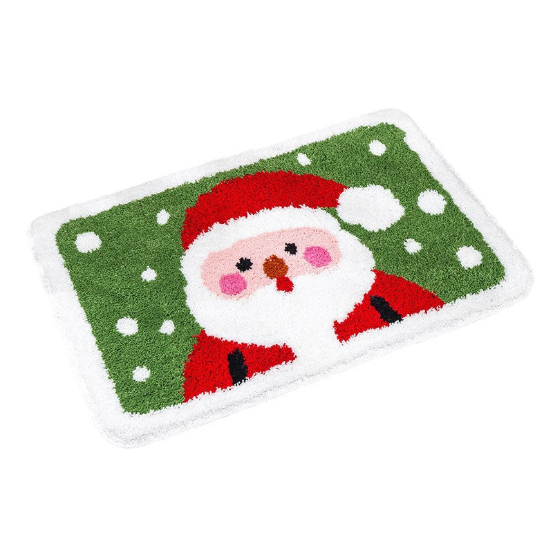Festive Gingerbread House-Themed Kalsten Bath Mat