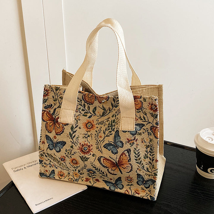 Eco-Friendly Butterfly Print Tote Bag