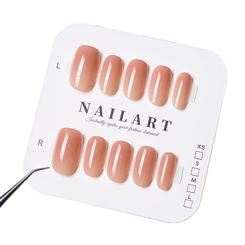 Long Almond-Shaped Press-On Nail Set Kalsten
