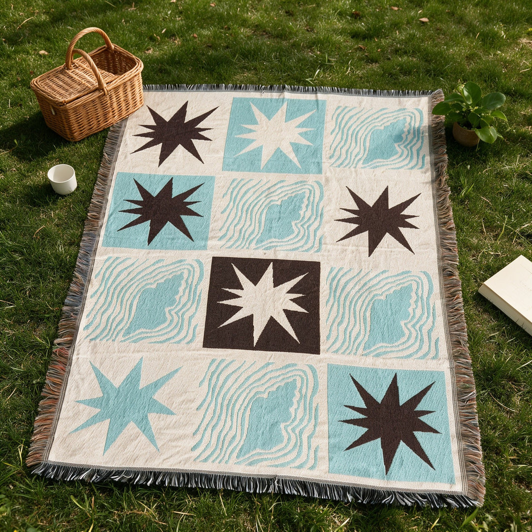 Decorative Woven Throw Blanket