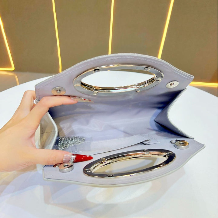 Structured Handheld Clutch Bag