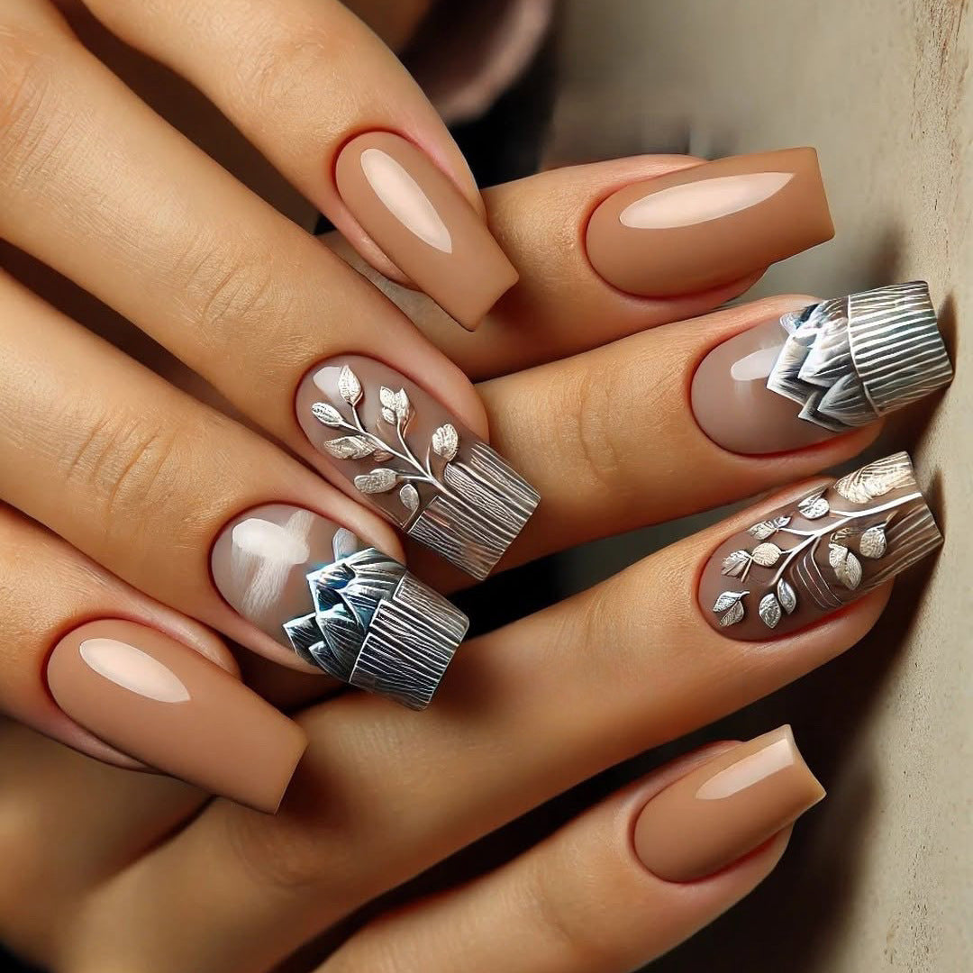 Nail Art Set with Floral Patterns Kalsten