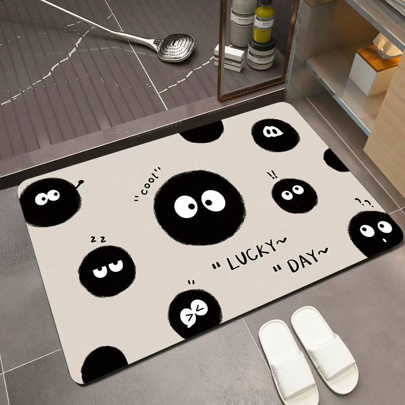 Playful Bear-Themed Bathroom Mat Kalsten