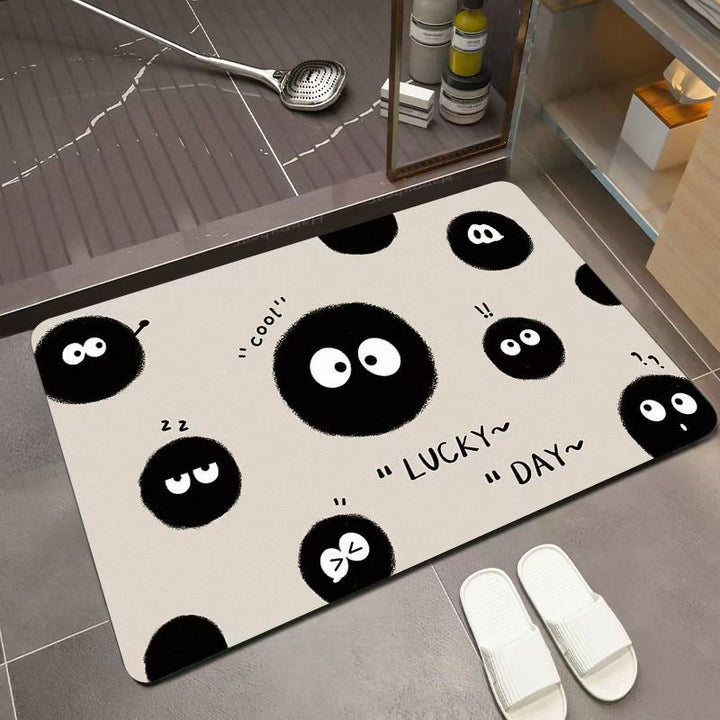 Playful Bear-Themed Bathroom Mat Kalsten