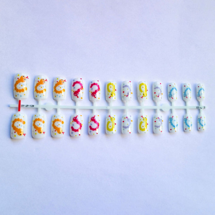 Whimsical Caterpillar-Themed Nail Art Kit