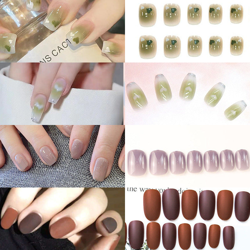 Sophisticated Glossy Press-On Nail Set Kalsten