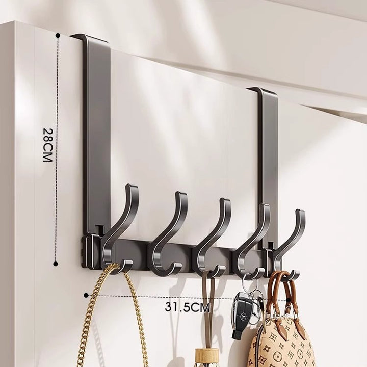 Wall-Mounted Multi-Hook Storage Rack