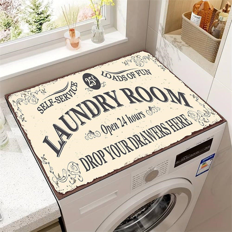 Decorative Laundry Room Mat for Home