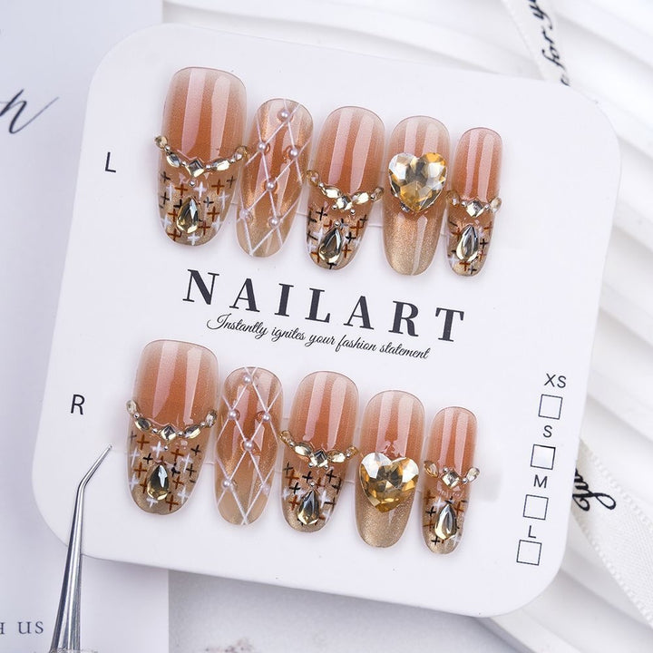 Butterfly-Inspired Stiletto Press-On Nails
