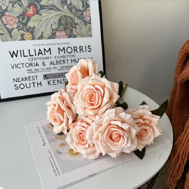 Lifelike Decorative Rose Bouquet
