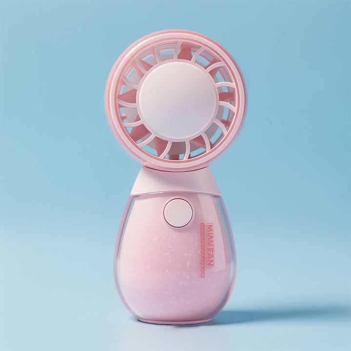 Unisex compact rechargeable handheld fan with cute cat design and quiet motor Kalsten