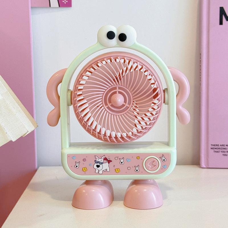 Ladies portable mini fan with friendly character design Kalsten