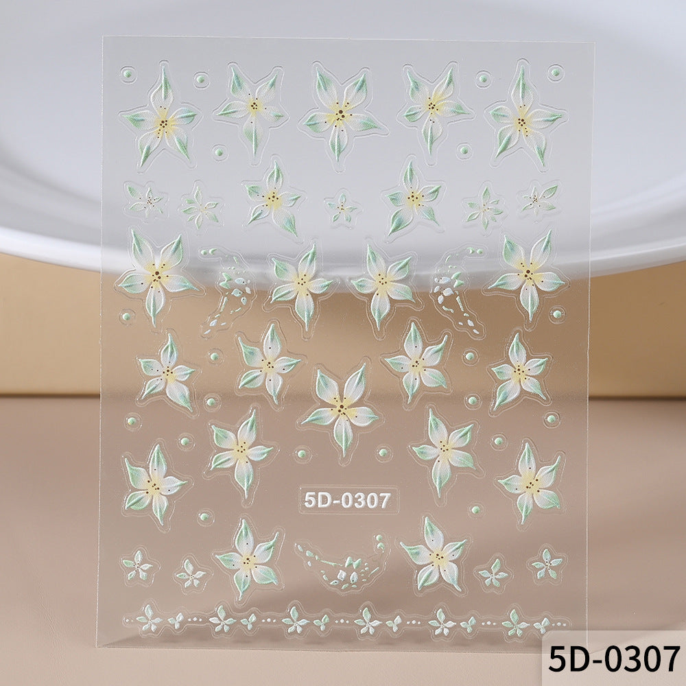 Floral Nail Art Decal Set